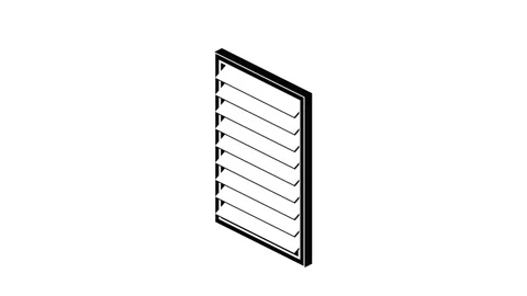 Rectangular window frame icon animation Stock Footage 152767112