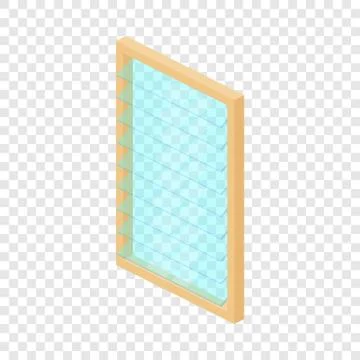 Rectangular window frame icon, isometric 3d style イラスト素材
