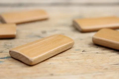 Rectangular wooden boards Stock Photos