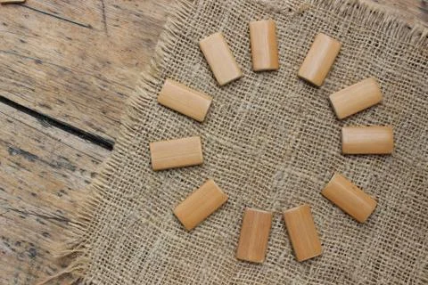 Rectangular wooden boards Stock Photos