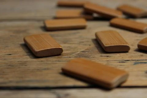 Rectangular wooden boards Stock Photos