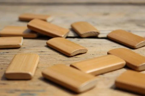 Rectangular wooden boards Stock Photos