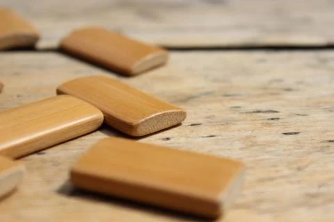 Rectangular wooden boards Stock Photos