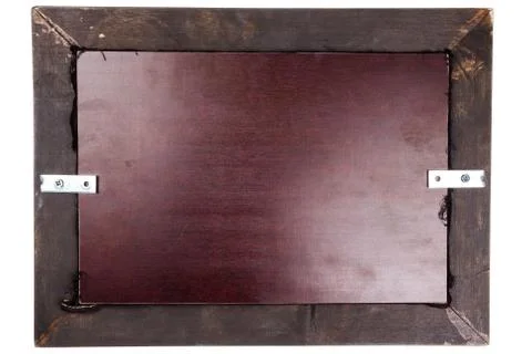 Rectangular wooden frame back Foto stock