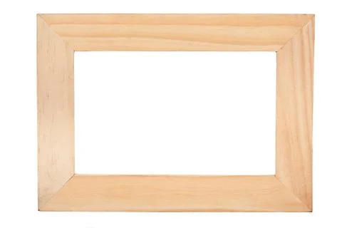 Rectangular wooden frame Foto stock