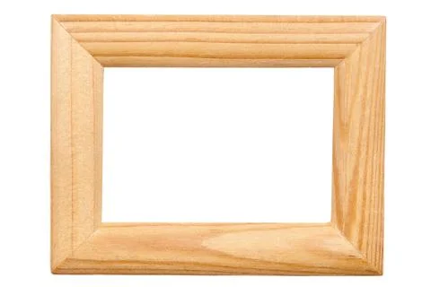 Rectangular wooden frame Foto stock