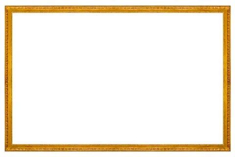 Rectangular Wooden Gilded Frame Foto stock