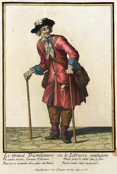 Recueil des modes de la cour de France, 'Le Grand Triomfateure ou le Librai.. Stockillustratie