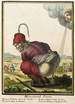 Recueil des modes de la cour de France, 'Marchand Foirin'. Henri Bonnart (F.. Stockillustratie