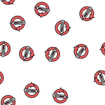 Recurring fever hiv symptom vector seamless pattern Stock-Illustration