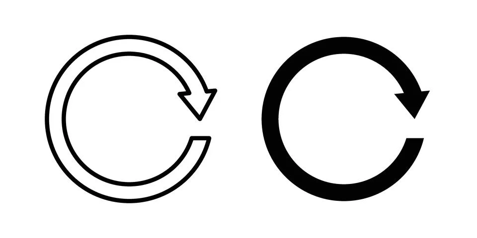 Recurring icon set. Vector EPS 10 스톡 일러스트