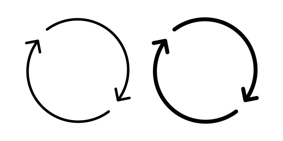 Recurring icon vector design. EPS10 스톡 일러스트
