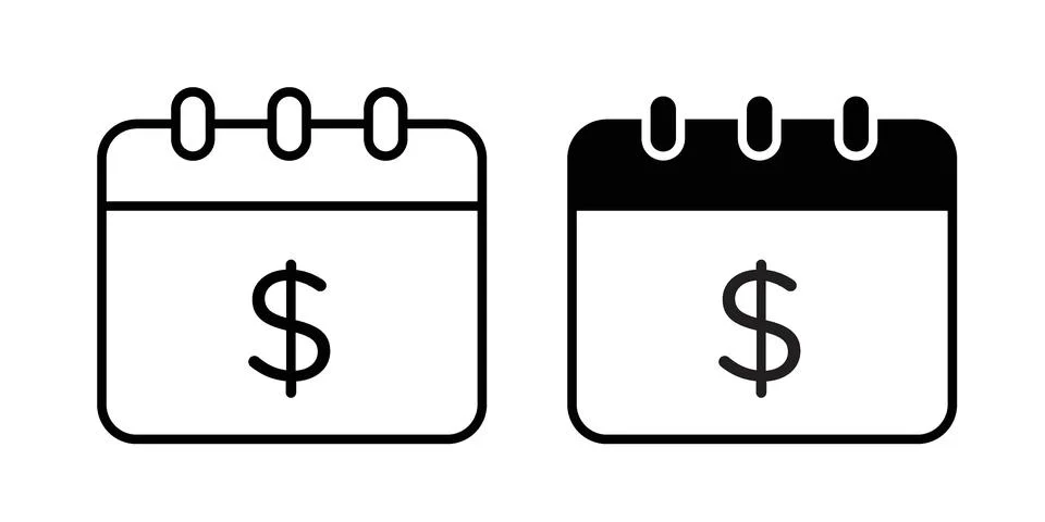 Recurring payment icon design. Simple Vector illustrations.. Stock Illustration