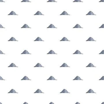 Recurring pixelated pyramid shapes forming a seamless texture Stock Illustration