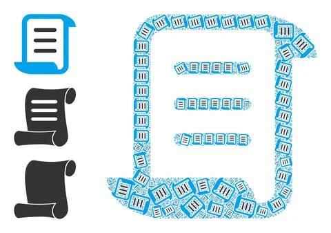 Recursion Page Scroll Icon Itself Composition イラスト素材