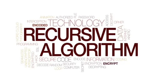 Recursive algorithm animated word cloud. Kinetic typography. Video stock 113407914