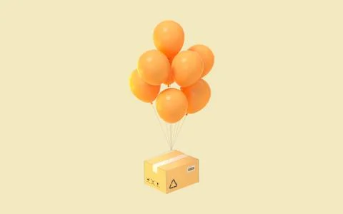Recyclable boxes and logistics transportation, 3d rendering. Stock Illustration