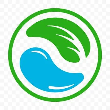 Recyclable icon, biodegradable plastic free package logo template. Bio degrad Illustrazione stock