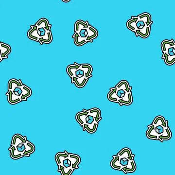 Recyclable packaging vector seamless pattern Stock Illustration