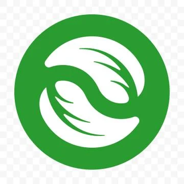 Recyclable plastic free package, biodegradable packaging vector icon template Illustrazione stock