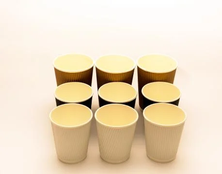 Recyclable take out coffee Stock Photos