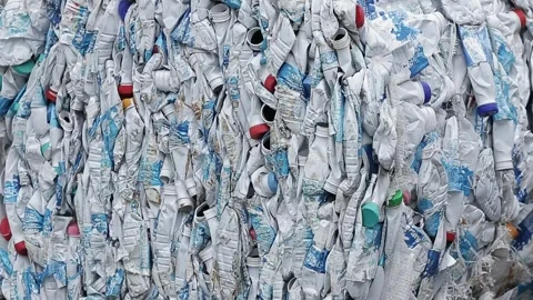 Recyclable waste sorting, close-up on hands, in Vila Prudente, São Paulo Stock Footage 317648997