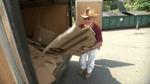 Recycle 1 - Two clips in One Stock Footage 22343916