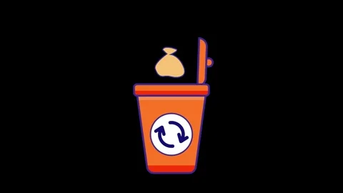 Recycle 2d animation video or remove 2d video. Video stock 277515842