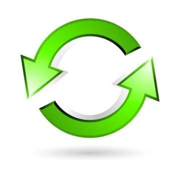 Recycle arrow Stock Illustration
