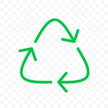 Recycle arrows circle icon. Vector eco waste bin sign, organic reuse and recy 스톡 일러스트