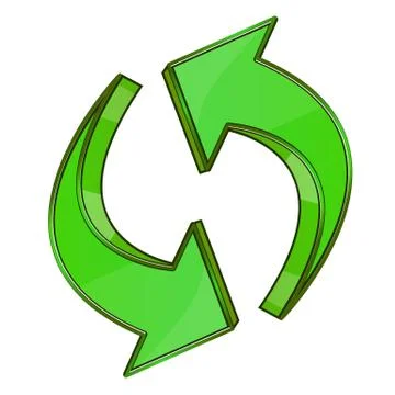 Recycle arrows Stock Illustration