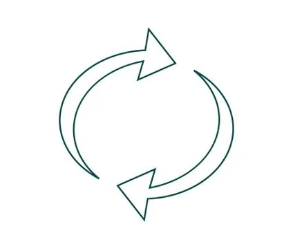Recycle arrows Stock Illustration