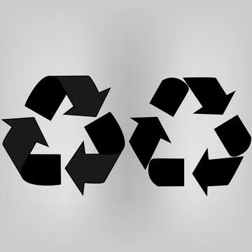 Recycle arrows set Stock Illustration