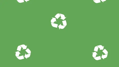Recycle arrows symbols pattern animation Video stock 239572951