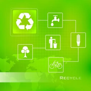 Recycle Background Stock Illustration