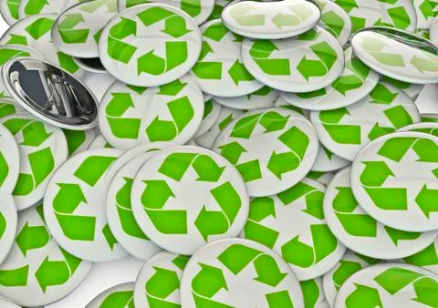 Recycle badges Stock-Illustration