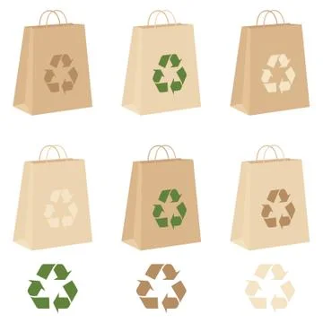 Recycle bags Stock Illustration