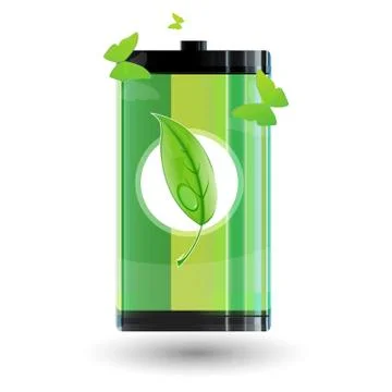 Recycle battery Stock Illustration