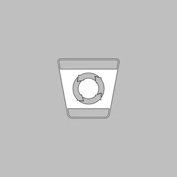 Recycle bin computer symbol Stock-Illustration