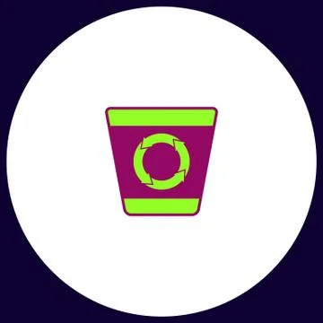Recycle bin computer symbol Stock-Illustration