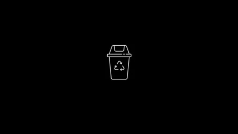 Recycle Bin Stock Footage 299796526