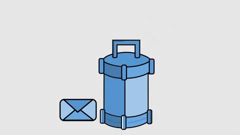 Recycle bin icon animation. Secure document storage. Alpha channel. Stock Footage 292686342