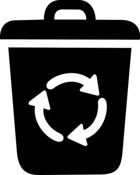 Recycle bin icon for eco friendly waste Stock Illustration