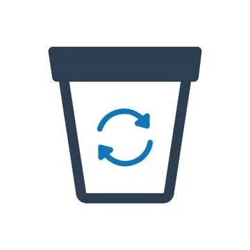 Recycle Bin Icon Illustrazione stock
