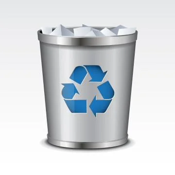 Recycle Bin Icon Stock Illustration