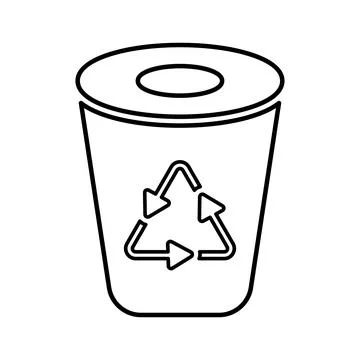Recycle Bin icon. Stock Illustration