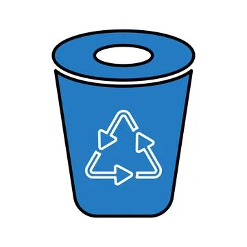 Recycle Bin icon. Stock Illustration