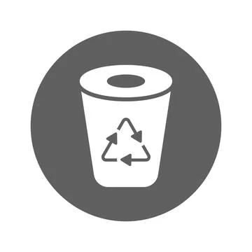 Recycle Bin icon. Stock Illustration