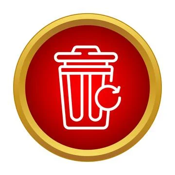 Recycle bin icon restoring data concept イラスト素材