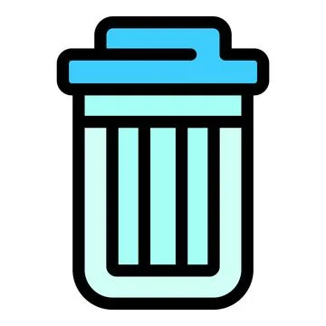 Recycle bin icon vector flat Stock Illustration